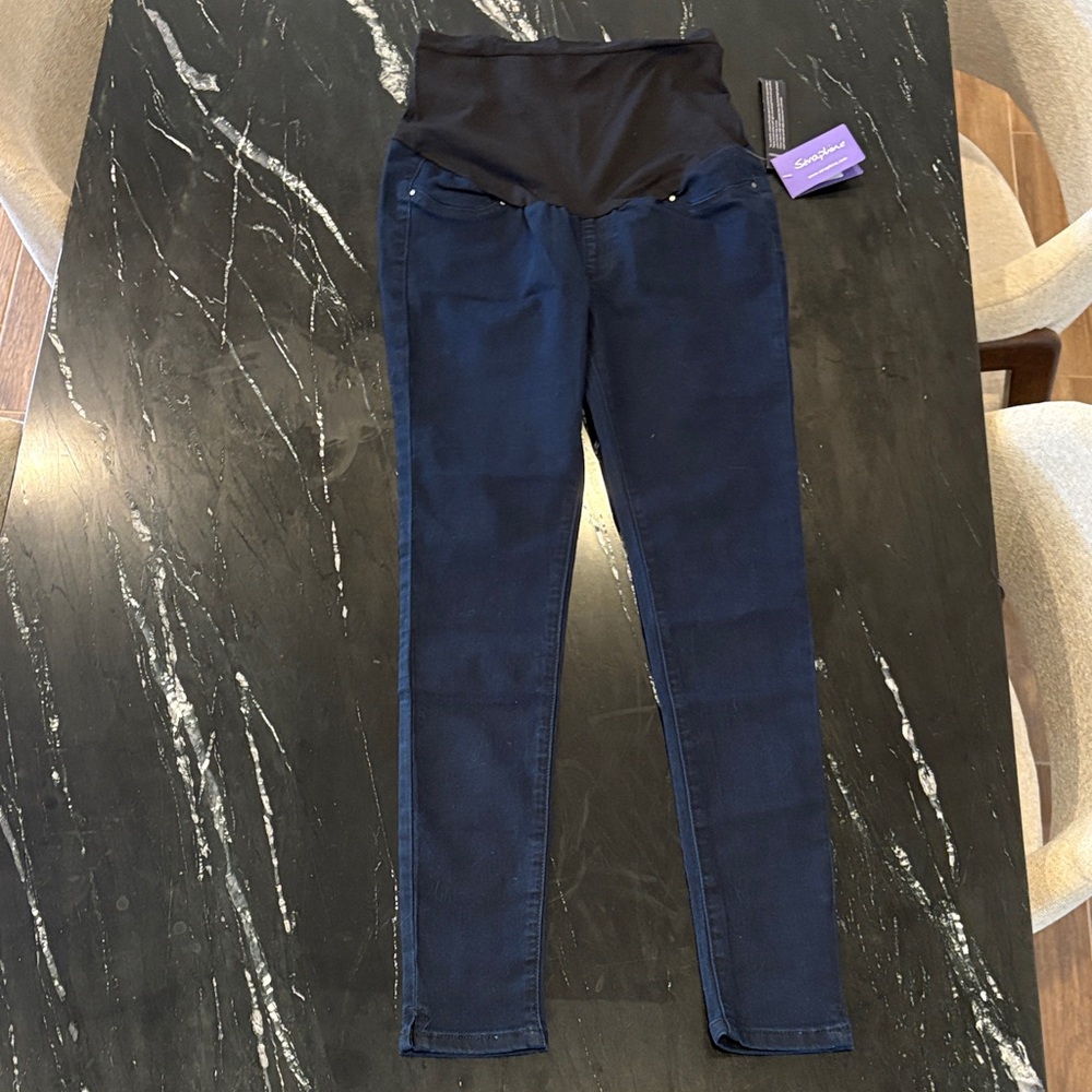 Seraphine Dark Blue Maternity Jeggings